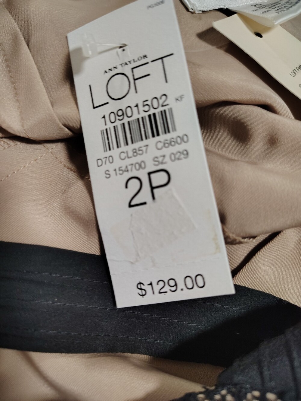 NWT $129 Ann Taylor LOFT Black Lace Illusion Flounce Hem Sheath Dress Women's 2P - Picture 5 of 10